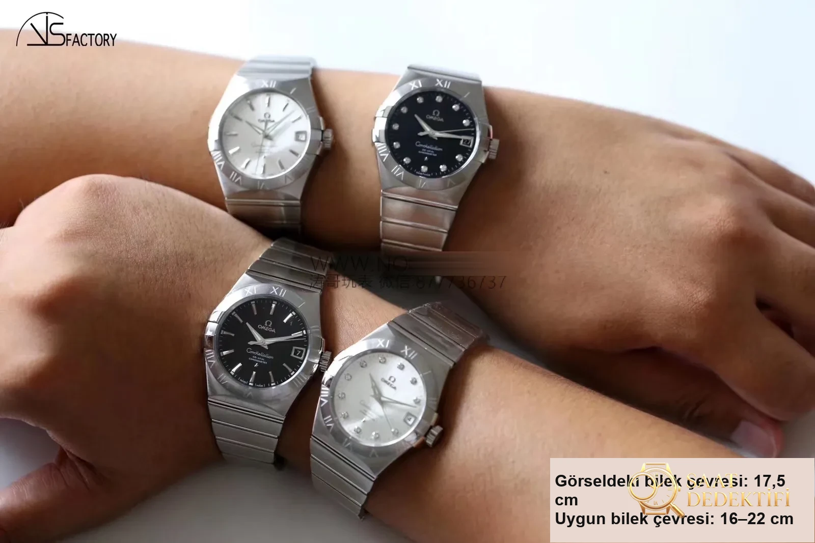 En Ust Versiyon vs Factory Omega Constellation Orijinal Ve Diger Replik... - Ön Görünüm ve Kasa Tasarımı