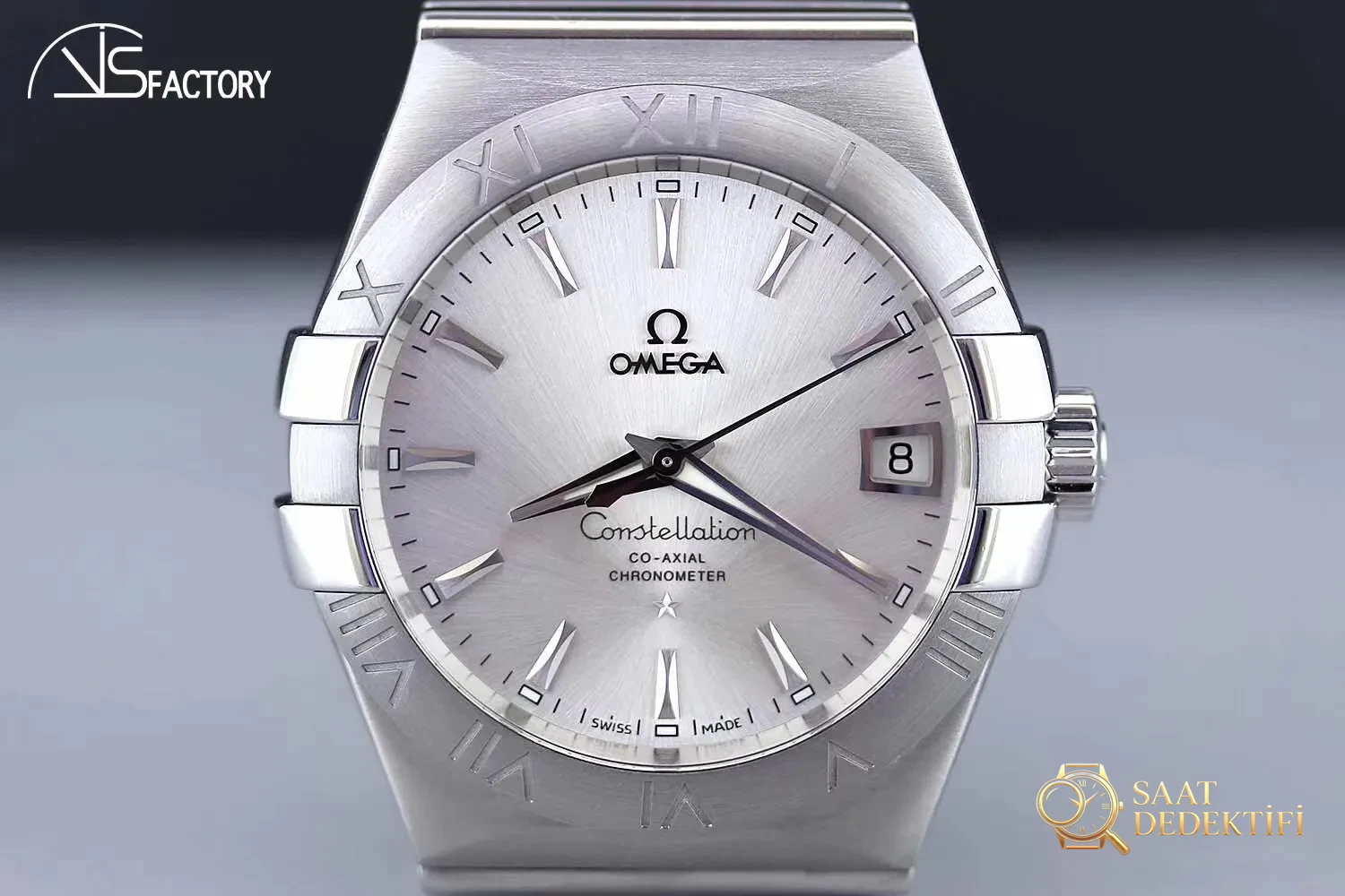En üst versiyon VS Factory Omega Constellation - orijinal ve diğer replika versiyonlarla karşılaştırmalı inceleme - Kasa Profili ve Kurma Kolu İncelemesi