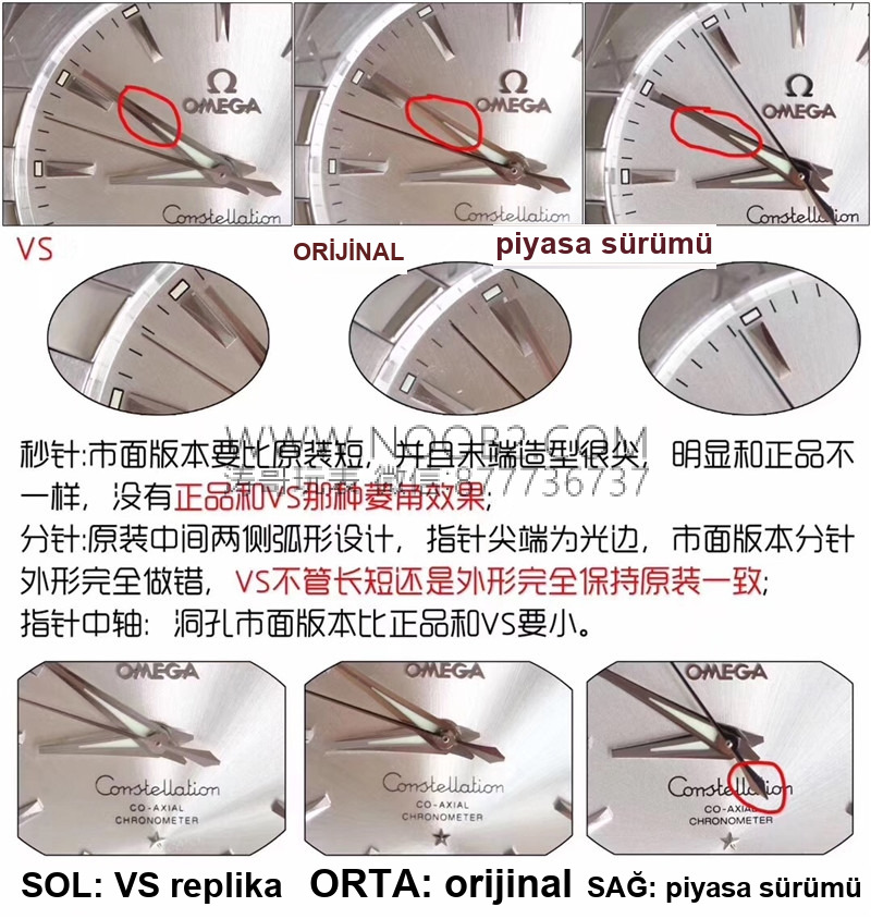 En üst versiyon VS Factory Omega Constellation - orijinal ve diğer replika versiyonlarla karşılaştırmalı inceleme — 6. fotoğraf