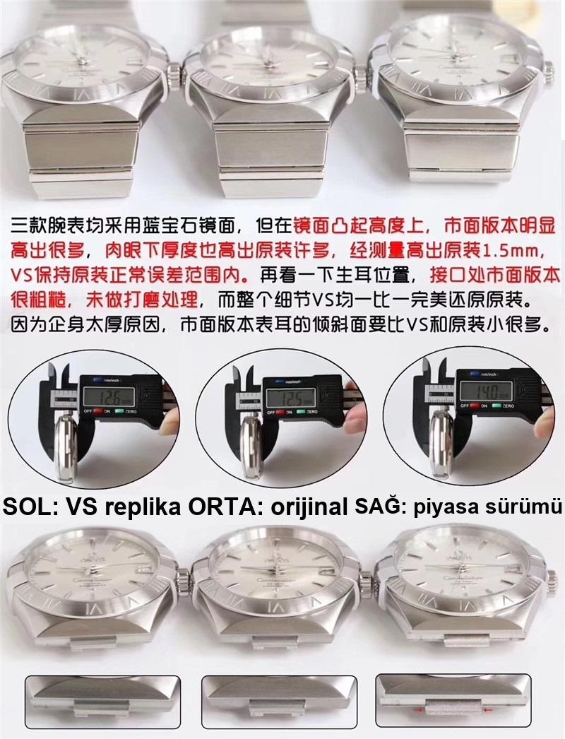 En üst versiyon VS Factory Omega Constellation - orijinal ve diğer replika versiyonlarla karşılaştırmalı inceleme — 7. fotoğraf