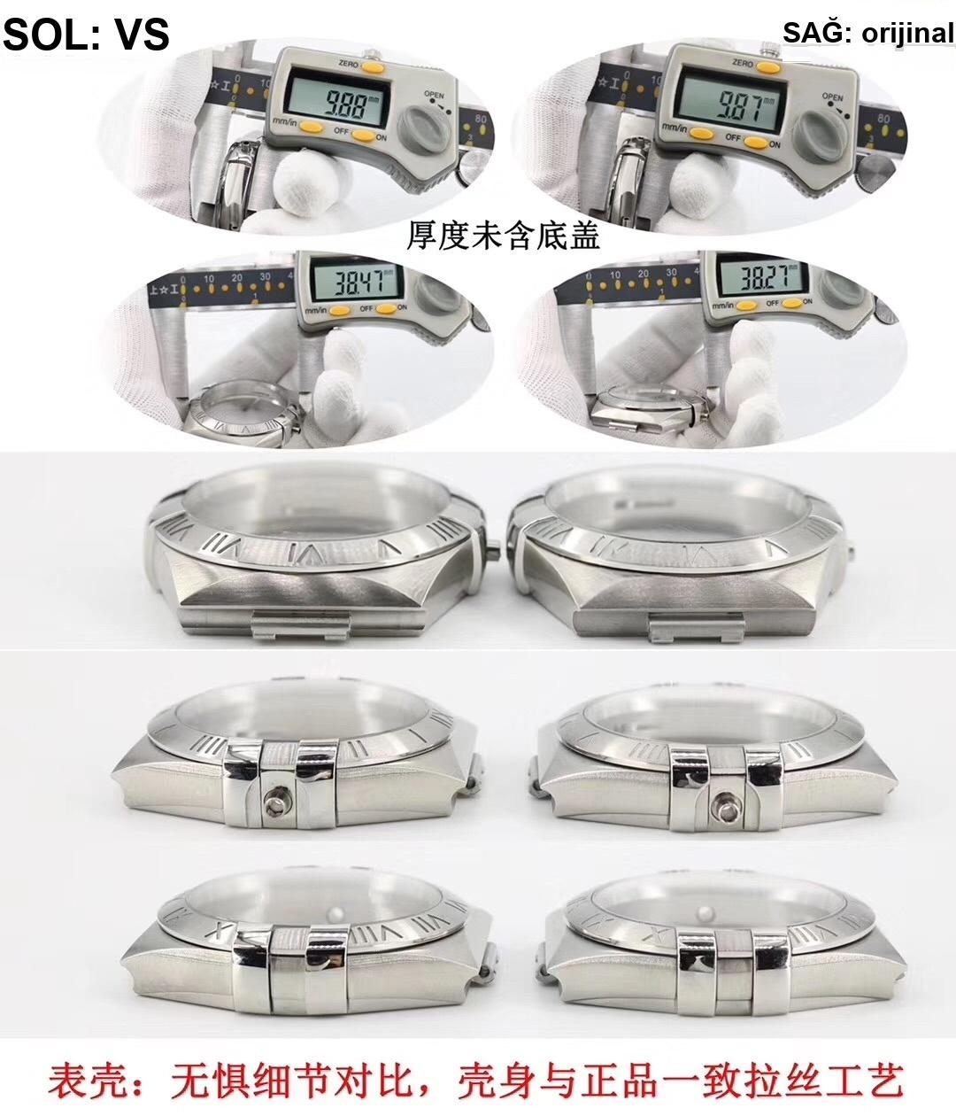 En üst versiyon VS Factory Omega Constellation - orijinal ve diğer replika versiyonlarla karşılaştırmalı inceleme — 21. fotoğraf