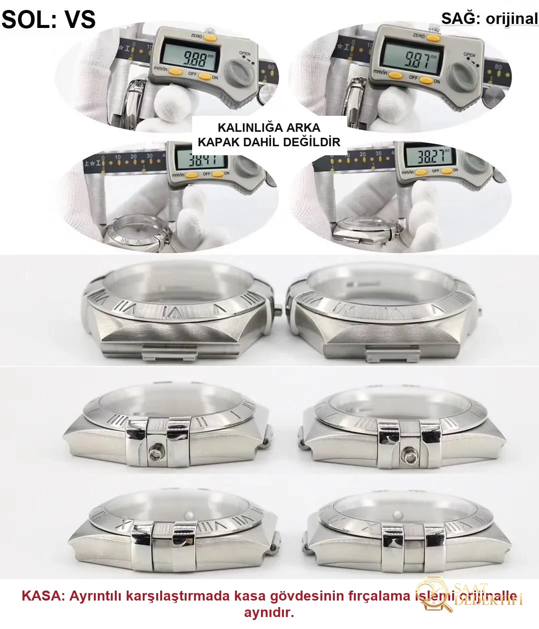 En üst versiyon VS Factory Omega Constellation - orijinal ve diğer replika versiyonlarla karşılaştırmalı inceleme - Kordon Dokusu ve Dikiş Detayları