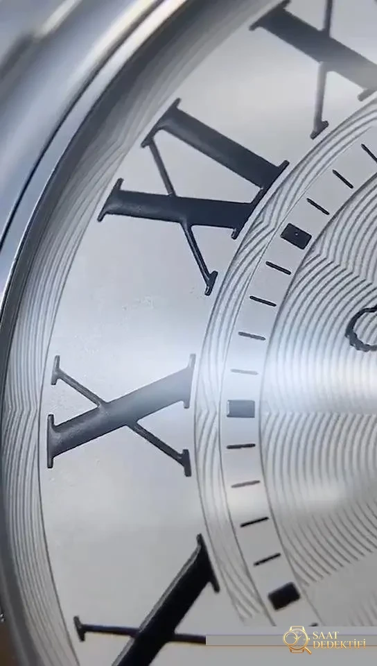 En yeni V6 Cartier V7 versiyonu Ballon Bleu 42 mm detaylı gerçek çekim incelemesi ve gerçek-replika karşılaştırması - Toka İçi Mikro Ayar Mekanizması