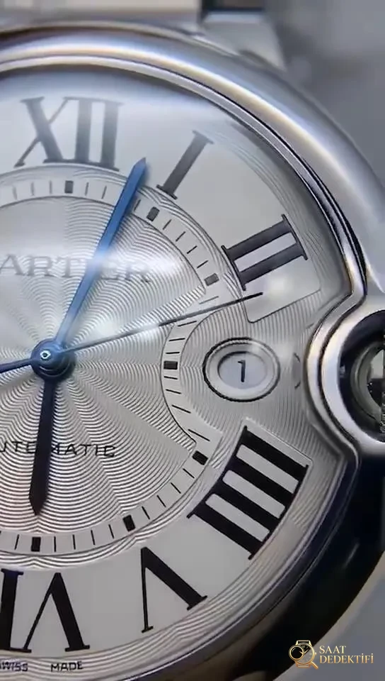 En yeni V6 Cartier V7 versiyonu Ballon Bleu 42 mm detaylı gerçek çekim incelemesi ve gerçek-replika karşılaştırması - Kadran İbreleri ve Saniye Akışı