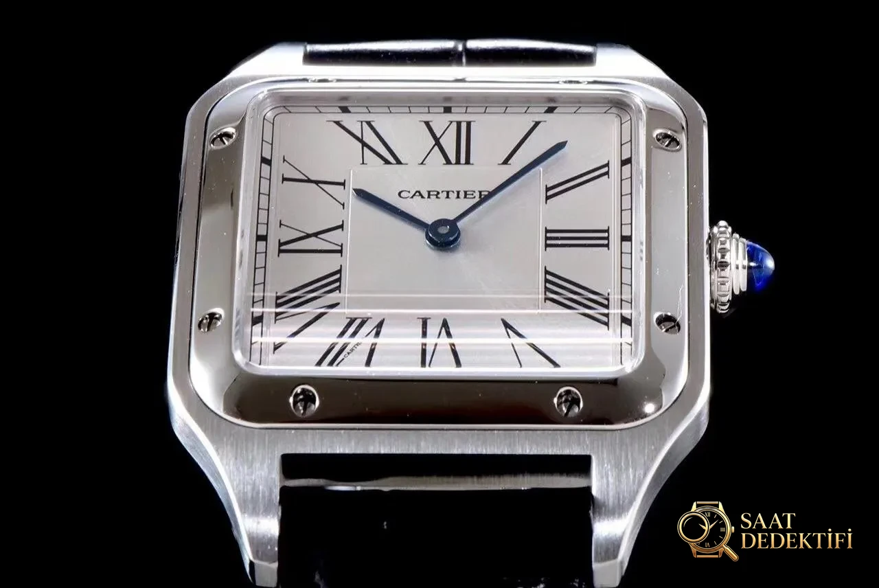 En yeni XF Factory Cartier Santos V2 yükseltilmiş sürüm replika kuvars saat en hafif ve en ince olan mı? Kalitesi nasıl? - Klips Kilidi ve Lazer Damgalar