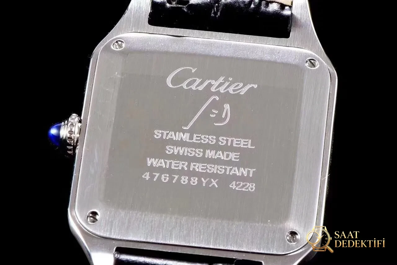 En yeni XF Factory Cartier Santos V2 yükseltilmiş sürüm replika kuvars saat en hafif ve en ince olan mı? Kalitesi nasıl? - Mekanizma Zemberek ve Balans Detayı
