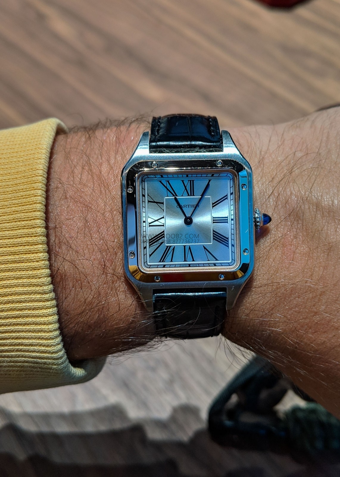 En yeni XF Factory Cartier Santos V2 yükseltilmiş sürüm replika kuvars saat en hafif ve en ince olan mı? Kalitesi nasıl? — 20. fotoğraf