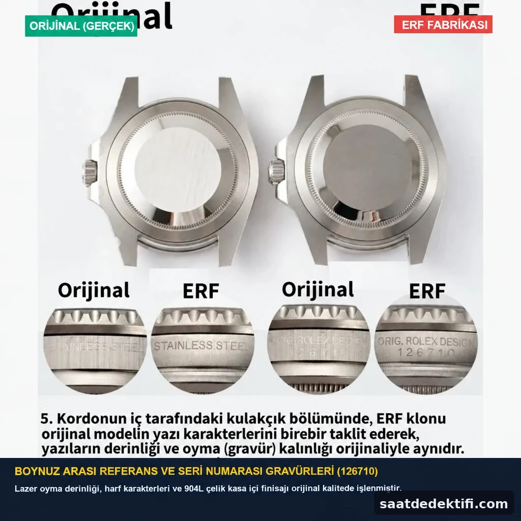Boynuzlar arasındaki mikro oyma gravürler ve referans kodu karşılaştırması
