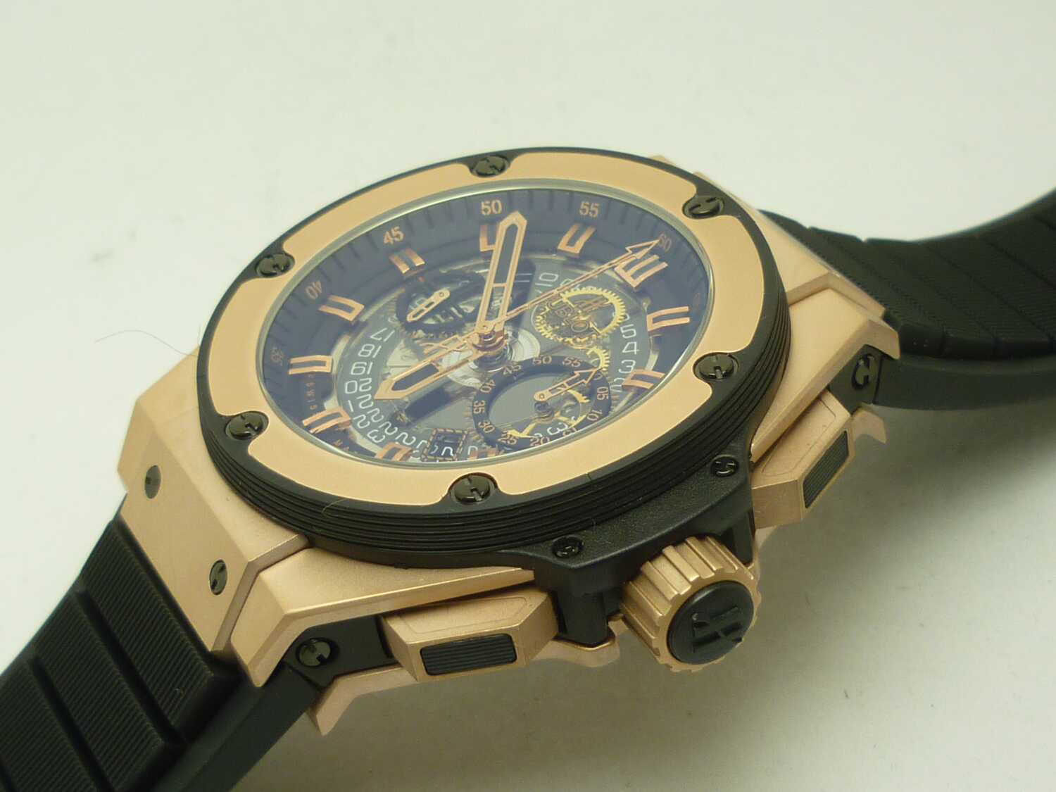 Replika Hublot Unico Roze Altın
