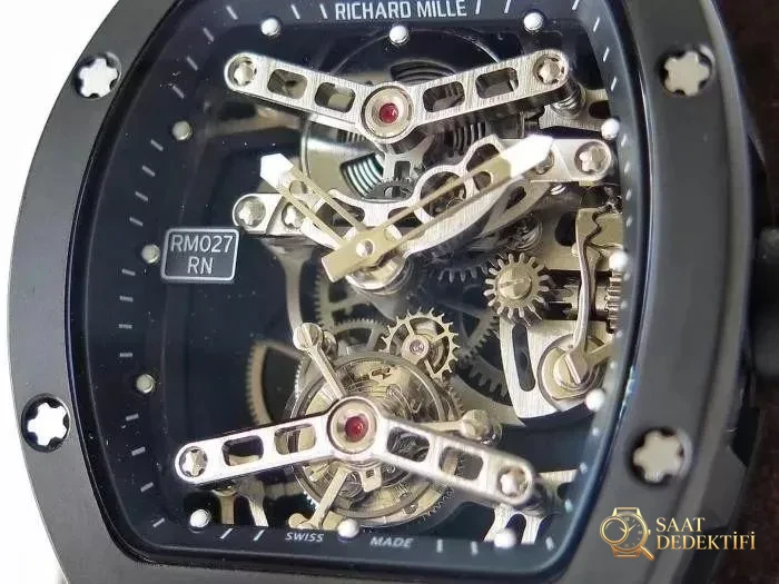EUR Factory Richard Mille RM027/RM052 lüks tourbillon saatlerine yakından bakış - Makro Kadran ve İndeks İşçiliği