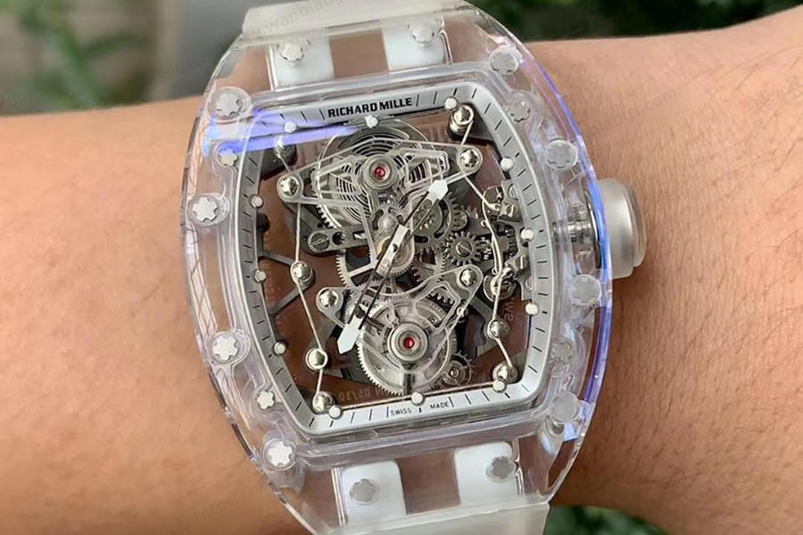 EUR Factory Richard Mille Tamamen Şeffaf Tourbillon RM056 Saat İncelemesi — 1. fotoğraf
