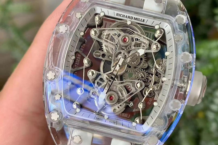 EUR Factory Richard Mille Tamamen Şeffaf Tourbillon RM056 Saat İncelemesi — 2. fotoğraf