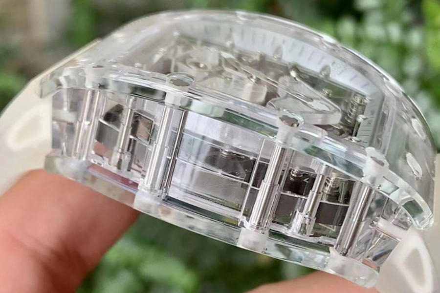 EUR Factory Richard Mille Tamamen Şeffaf Tourbillon RM056 Saat İncelemesi — 5. fotoğraf