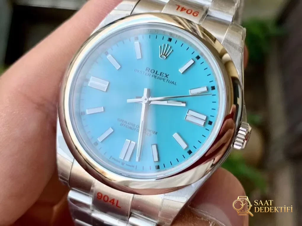 Replika Rolex Oyster Perpetual 41mm Tiffany Kadran
