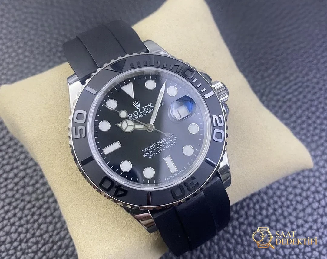 EW Factory Rolex Beyaz Yacht-Master replika saat 42 mm almaya değer mi? - Kadran Detayı ve Bezel İşçiliği