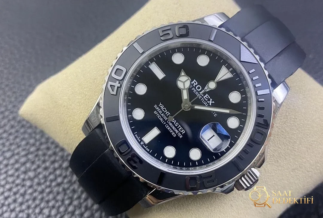 EW Factory Rolex Beyaz Yacht-Master replika saat 42 mm almaya değer mi? - Kasa Profili ve Kurma Kolu İncelemesi