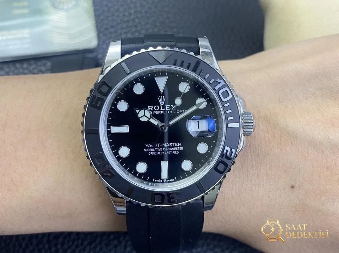 EW Factory Rolex Beyaz Yacht-Master replika saat 42 mm almaya değer mi? - Mekanizma Zemberek ve Balans Detayı