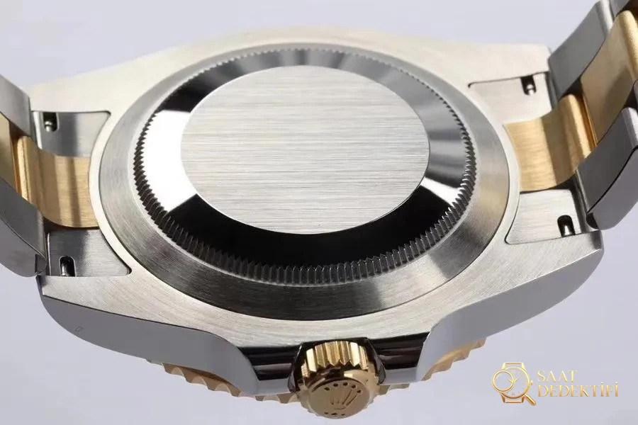 EW Factory Rolex Çelik-Altın Mavi Submariner İncelemesi - Makro Kadran ve İndeks İşçiliği