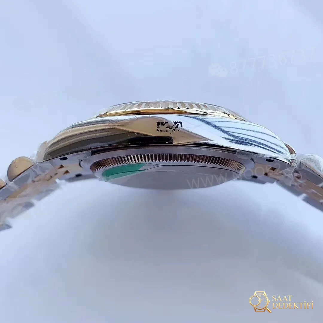 EW Factory Rolex Datejust 128238 altın-çelik yeşil kadran işçiliği nasıl? - Bilezik, Toka ve Klips Mekanizması