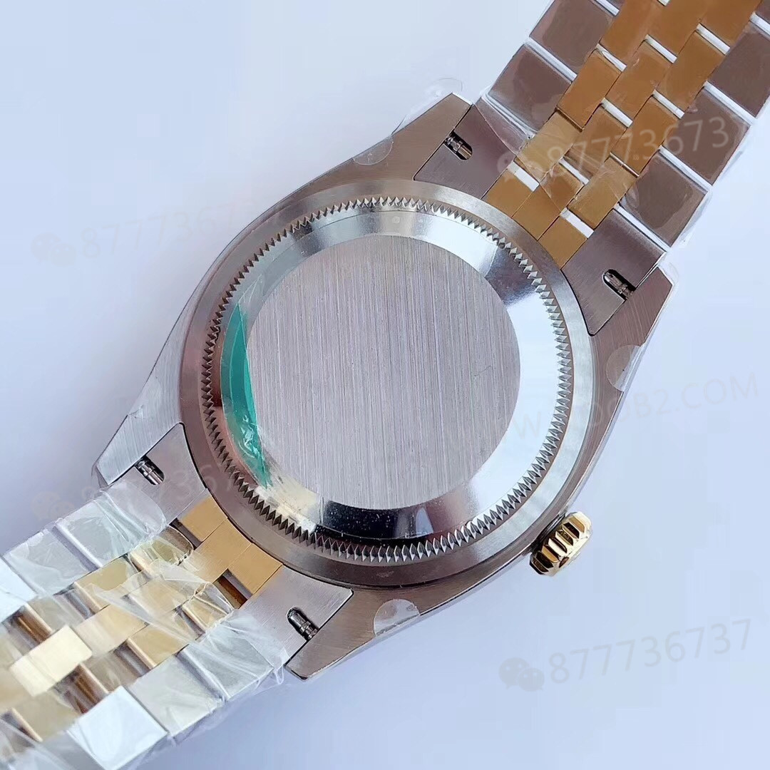 EW Factory Rolex Datejust 128238 altın-çelik yeşil kadran işçiliği nasıl? — 7. fotoğraf