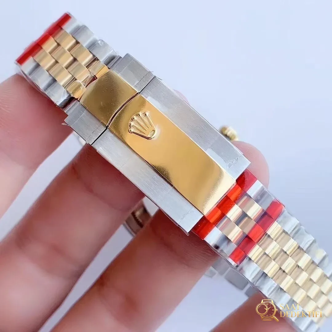 EW Factory Rolex Datejust 128238 altın-çelik yeşil kadran işçiliği nasıl? - Bilekte Duruş ve Kasa Orantısı