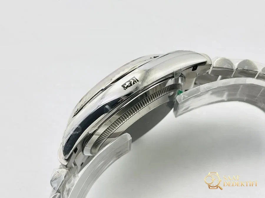 EW Factory Rolex Day-Date 40 mm 3255 mekanizmalı (beyaz kadran) saat incelemesi - Bilezik, Toka ve Klips Mekanizması