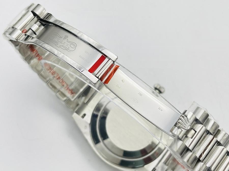 EW Factory Rolex Day-Date 40 mm 3255 mekanizmalı (mavi kadran) saat incelemesi — 8. fotoğraf