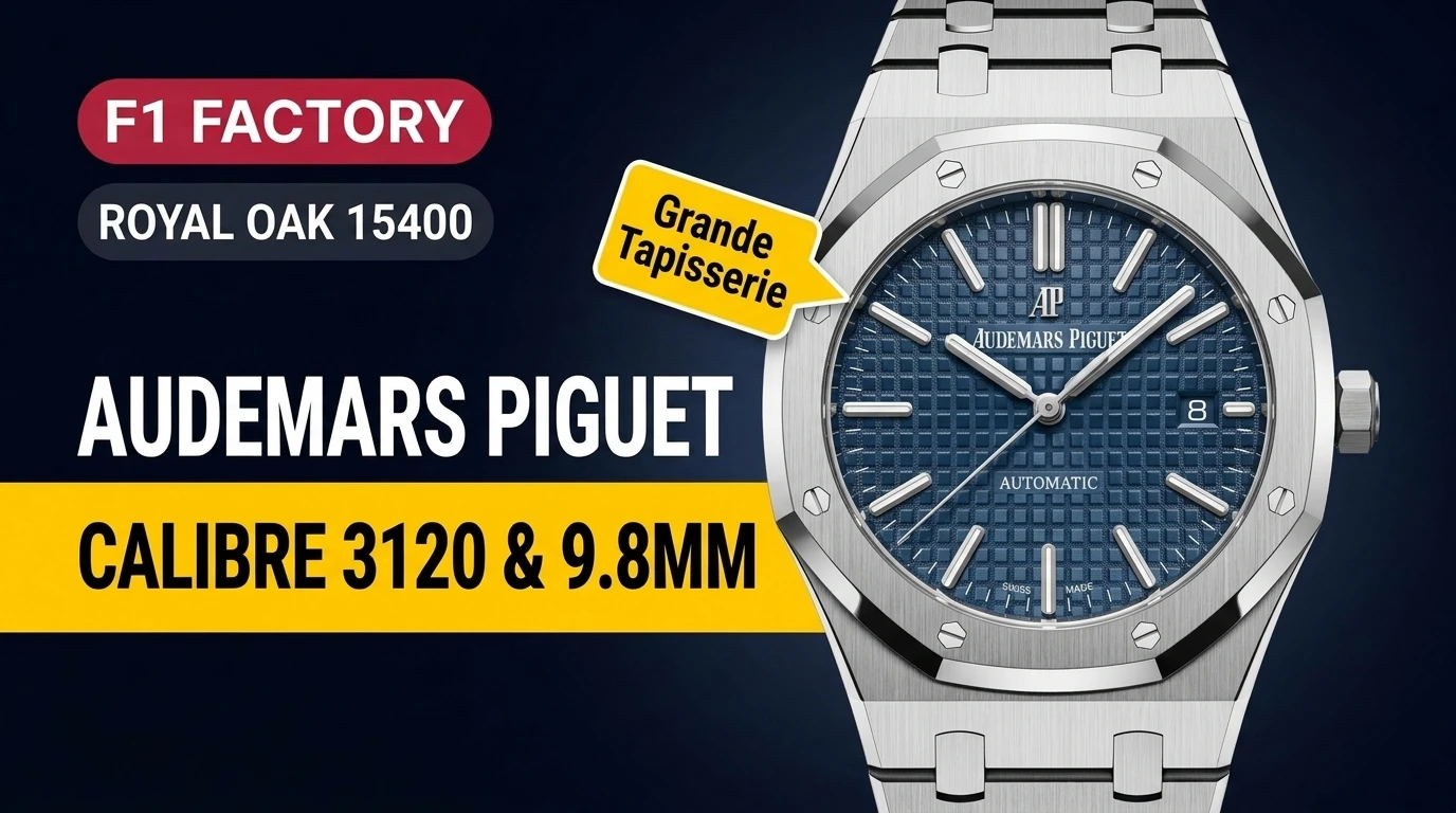 F1 Factory Audemars Piguet Royal Oak 15400 Bewertung: Calibre 3120 Super Clone