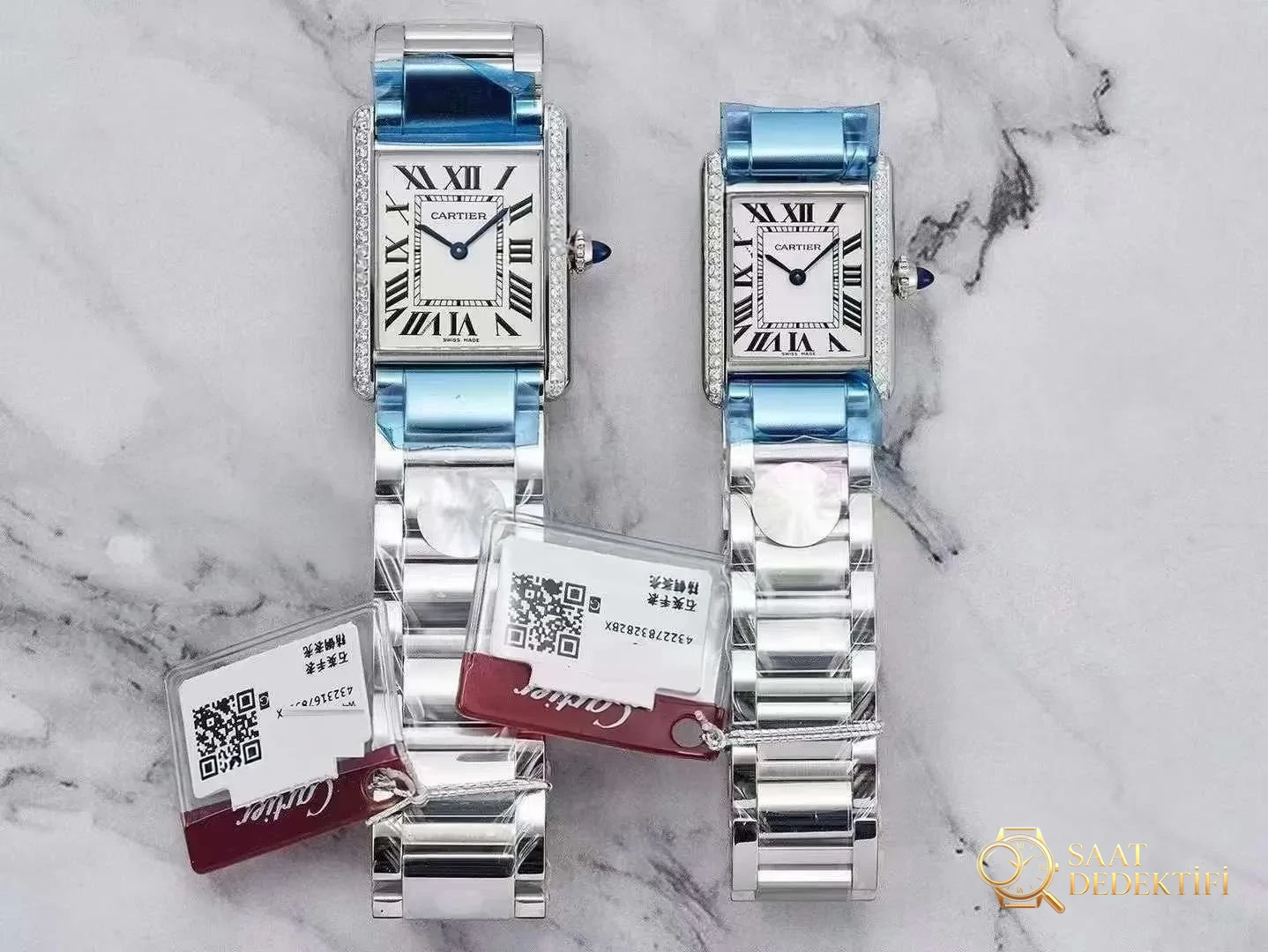 F1 Factory Cartier Tank MUST de Cartier kuvars mekanizma - Kadran Detayı ve Bezel İşçiliği