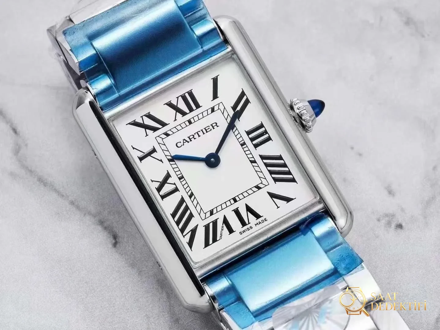 F1 Factory Cartier Tank MUST de Cartier kuvars mekanizma - Bilezik, Toka ve Klips Mekanizması