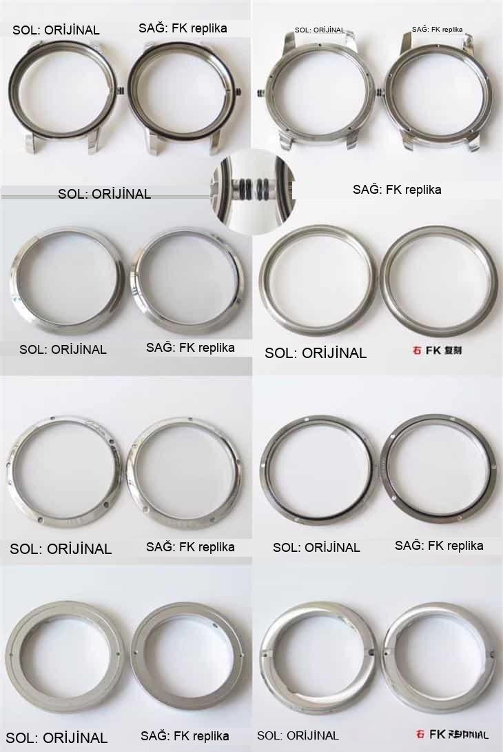 FK Factory Glashütte Original Senator Serisi 1-39-59-01-02-04 Gerçek-Replika Karşılaştırması — 7. fotoğraf