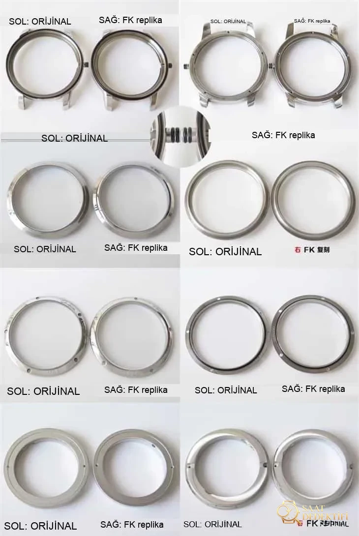 FK Factory Glashütte Original Senator Serisi 1-39-59-01-02-04 Gerçek-Replika Karşılaştırması - Klips Kilidi ve Lazer Damgalar
