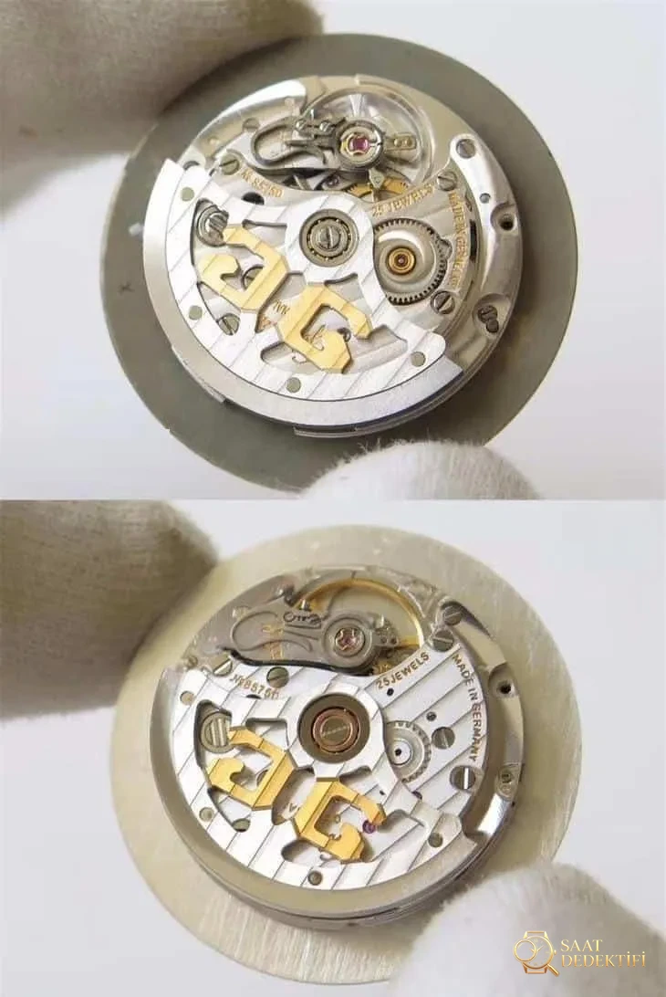 FK Factory Glashütte Original Senator Serisi 1-39-59-01-02-04 Gerçek-Replika Karşılaştırması - Fosfor ve Super-LumiNova Gece Görünümü