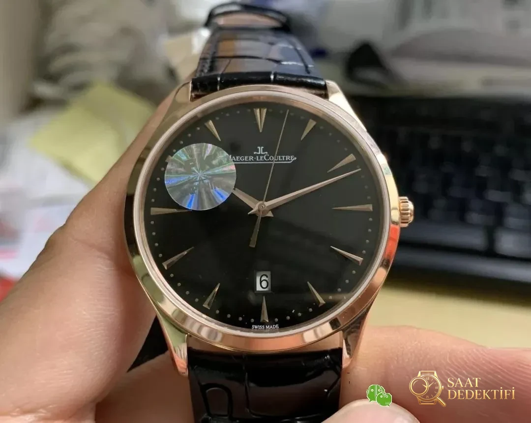 FK Factory JLC Jaeger-LeCoultre Master klasik saat 1288420 replikası nasıl olmuş? - Klips Kilidi ve Lazer Damgalar