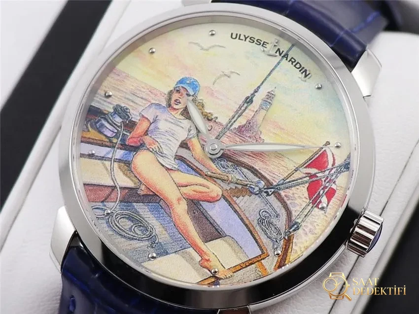 FK Factory Ulysse Nardin Classico Manara Erotik Temalı Saat İncelemesi - Arka Kapak ve Mekanizma Detayı