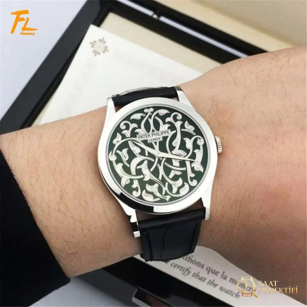 FL Patek Philippe 5088/100P Engraved Wristwatch - Bracelet, Buckle and Clip Mechanism
