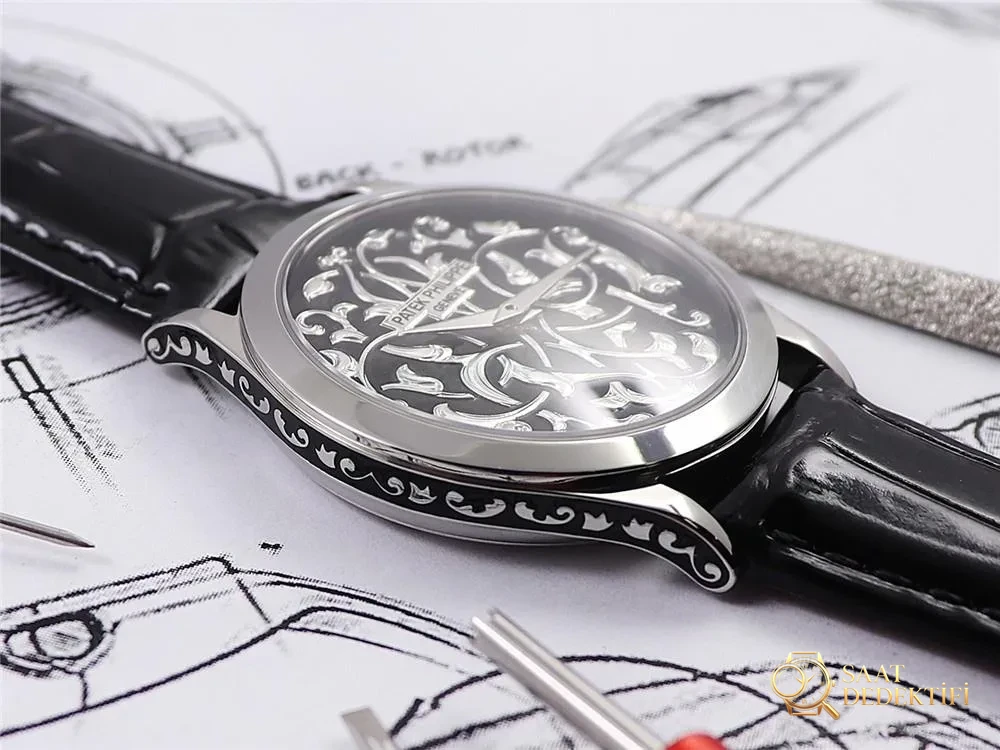 FL Patek Philippe 5088/100P Engraved Wristwatch - Case Steel and Polishing Quality