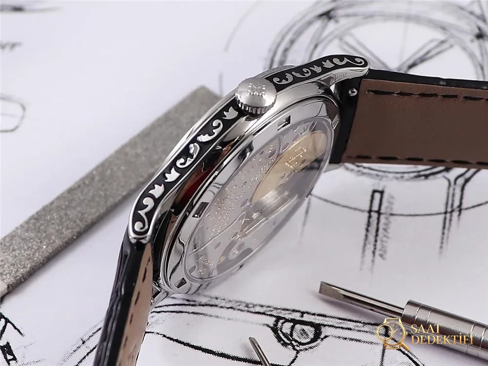 FL Patek Philippe 5088/100P Engraved Wristwatch - Internal Buckle Micro Adjustment Mechanism