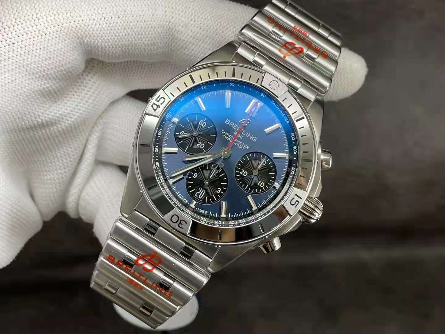 Replika Breitling Chronomat B01 Mavi
