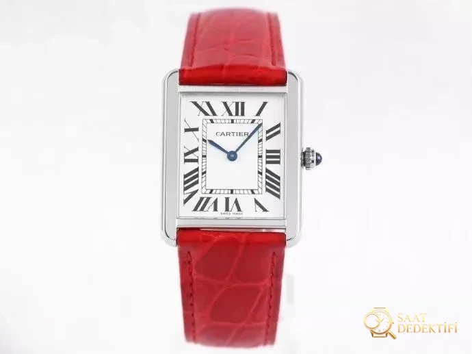 Gerçeğinden ayırt edilemeyen bir yapıt: AF Factory Cartier Tank Solo serisi kuvars kol saati orijinalle karşılaştırmalı inceleme - Makro Kadran ve İndeks İşçiliği