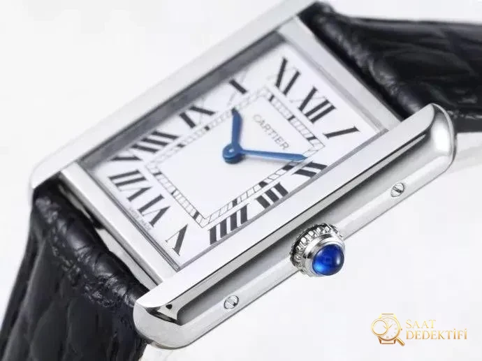 Gerçeğinden ayırt edilemeyen bir yapıt: AF Factory Cartier Tank Solo serisi kuvars kol saati orijinalle karşılaştırmalı inceleme - Yan Profil ve Kordon Bağlantısı