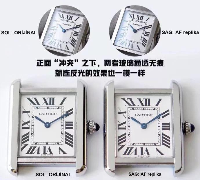 Gerçeğinden ayırt edilemeyen bir yapıt: AF Factory Cartier Tank Solo serisi kuvars kol saati orijinalle karşılaştırmalı inceleme — 17. fotoğraf