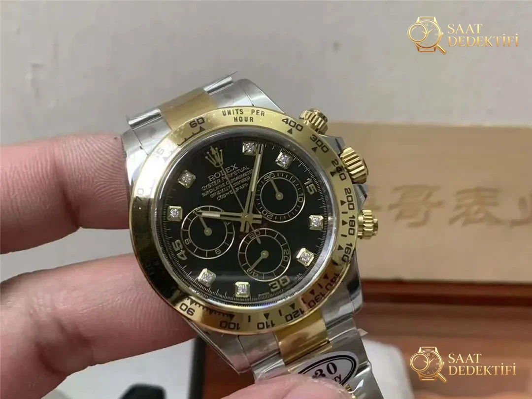 Gerçek Clean/Clean Rolex Daytona 4130 mekanizması nasıl ayırt edilir? Küçük fabrikalarla farkı nedir? - Kadran Detayı ve Bezel İşçiliği