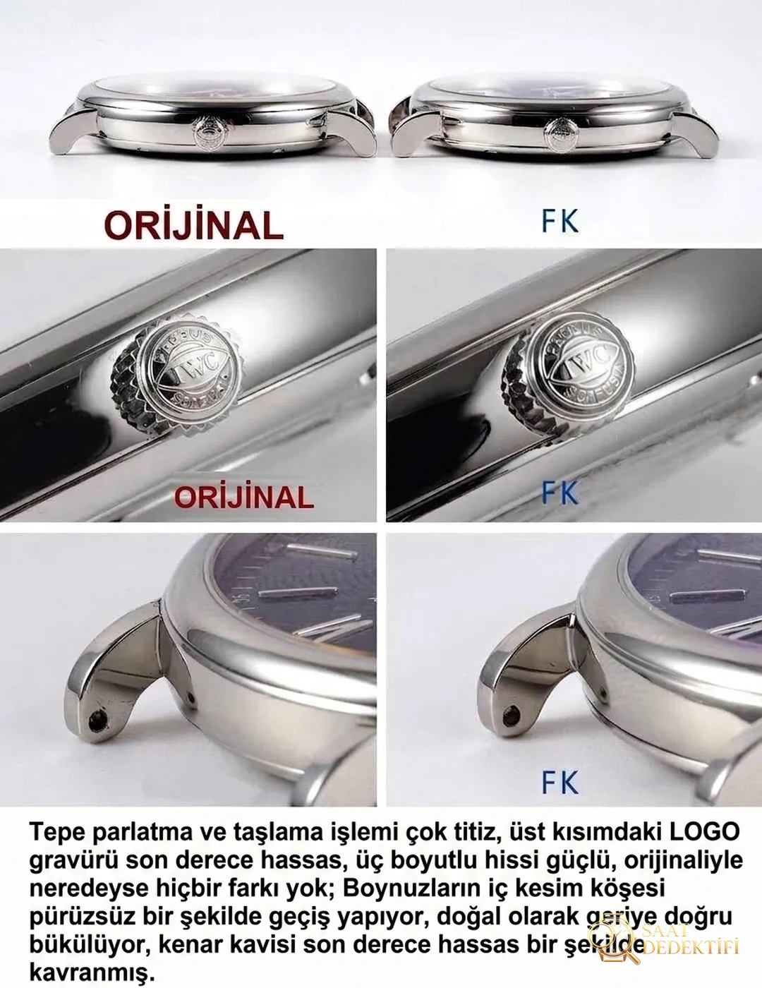 Gerçek İsviçre ETA2892 mekanizması: FK IWC Portofino 150. Yıl orijinalle karşılaştırmalı inceleme - Bilekte Duruş ve Kasa Orantısı