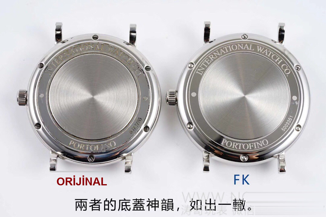 Gerçek İsviçre ETA2892 mekanizması: FK IWC Portofino 150. Yıl orijinalle karşılaştırmalı inceleme — 9. fotoğraf