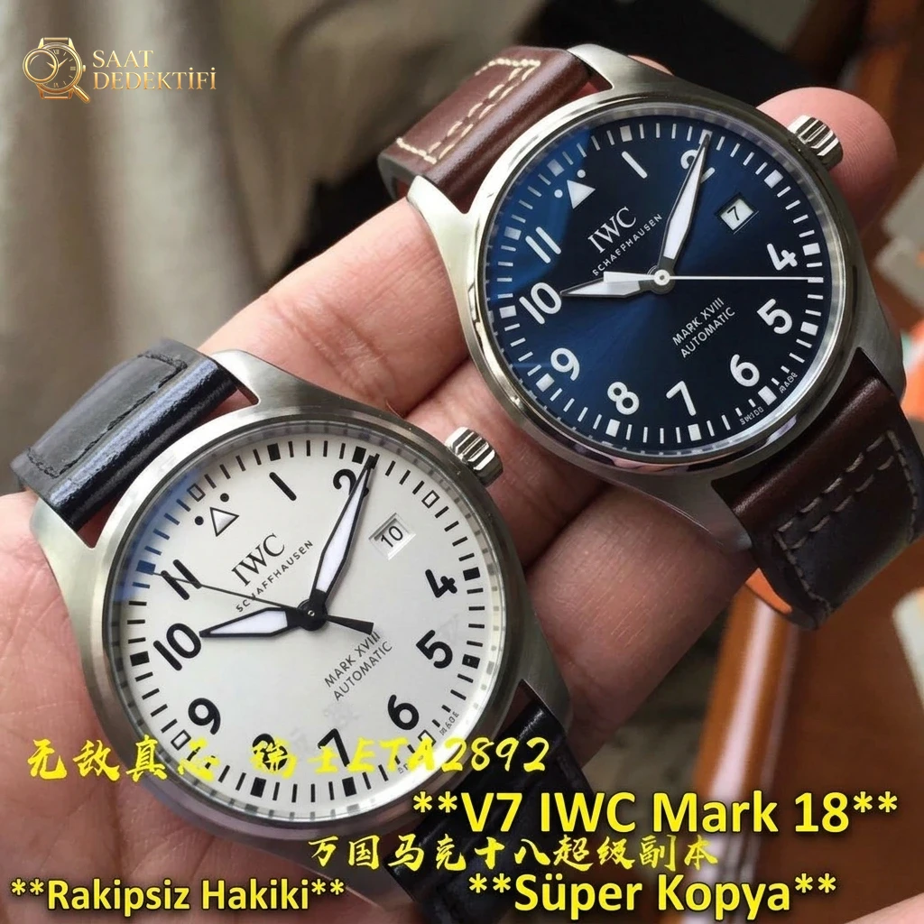 Gerçek İsviçre mekanizmalı V7 Factory IWC Mark XVIII ETA2892 mekanizmasının orijinalle karşılaştırmalı incelemesi - Kasa Profili ve Kurma Kolu İncelemesi
