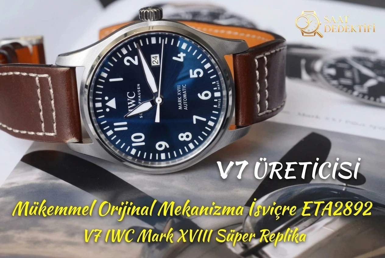Gerçek İsviçre mekanizmalı V7 Factory IWC Mark XVIII ETA2892 mekanizmasının orijinalle karşılaştırmalı incelemesi - Arka Kapak ve Mekanizma Detayı