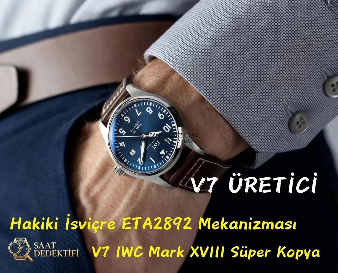 Gerçek İsviçre mekanizmalı V7 Factory IWC Mark XVIII ETA2892 mekanizmasının orijinalle karşılaştırmalı incelemesi - Bilezik, Toka ve Klips Mekanizması