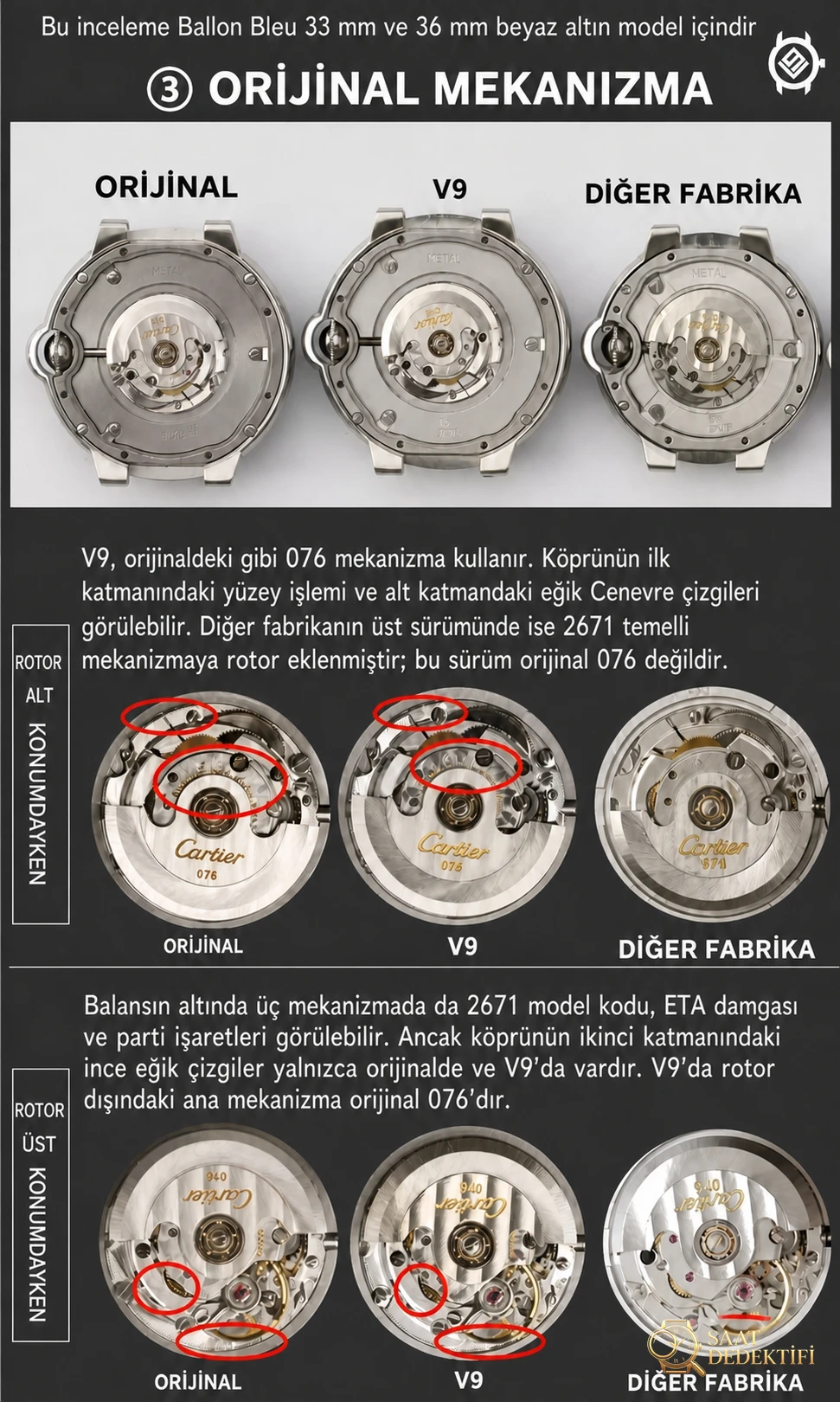 The Ultimate Guide to Distinguishing Real from Replica V9 Factory Cartier Ballon Bleu Undated White Gold Model, I Teach You to Distinguish Real from Replica with Comparative Images - Bracelet, Clasp and Clip Mechanism