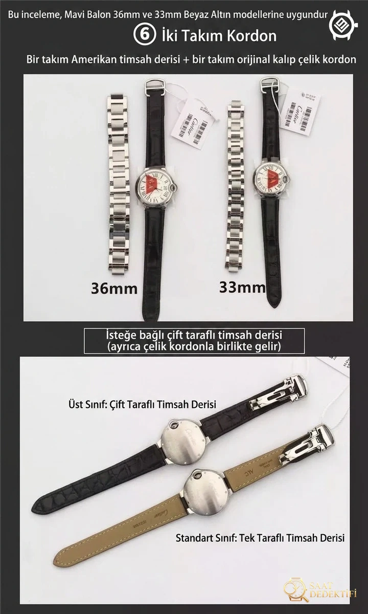 The Ultimate Guide to Distinguishing Real from Replica V9 Factory Cartier Ballon Bleu Undated White Gold Model, I Teach You to Distinguish Real from Replica with Comparative Images - Side Profile and Strap Connection